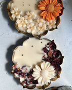 Lotus Urli Floral Scented Candle with Rose Petals – 4.5 Inch Handcrafted Soy Wax Candle for Home Décor & Gifting | 3V6001