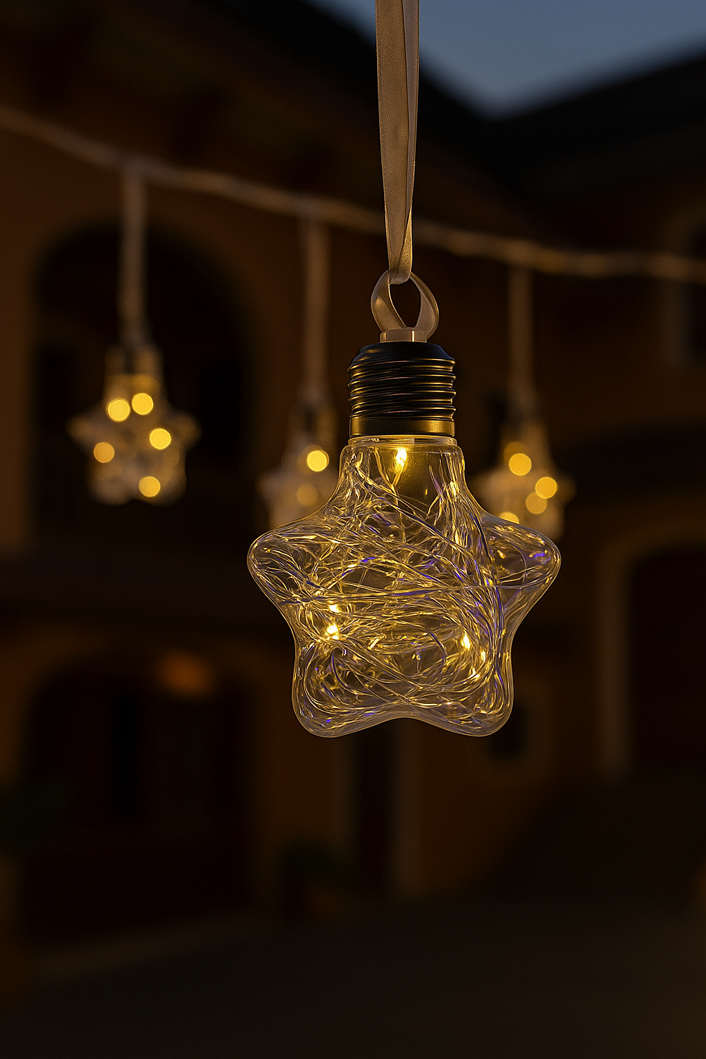 Battery Bulb / Star -Shaped LED Light Bulbs – Festive Decorative Lights  | 4 PIECE |Diwali Decoration item | 3V6008