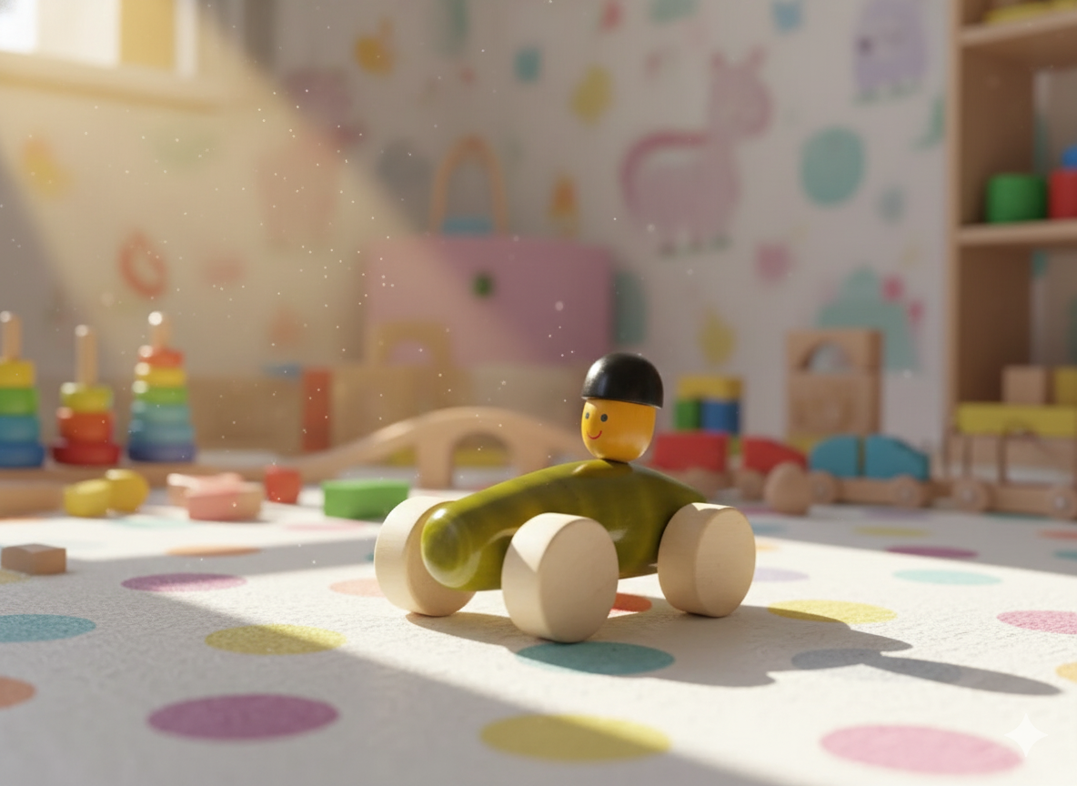 Classic Wooden Car Toy-Sustainable Design for Creative Play | 3V3006