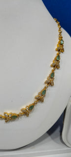 Elegant Butterfly Motif AD Necklace Set with Earrings | 3V8002