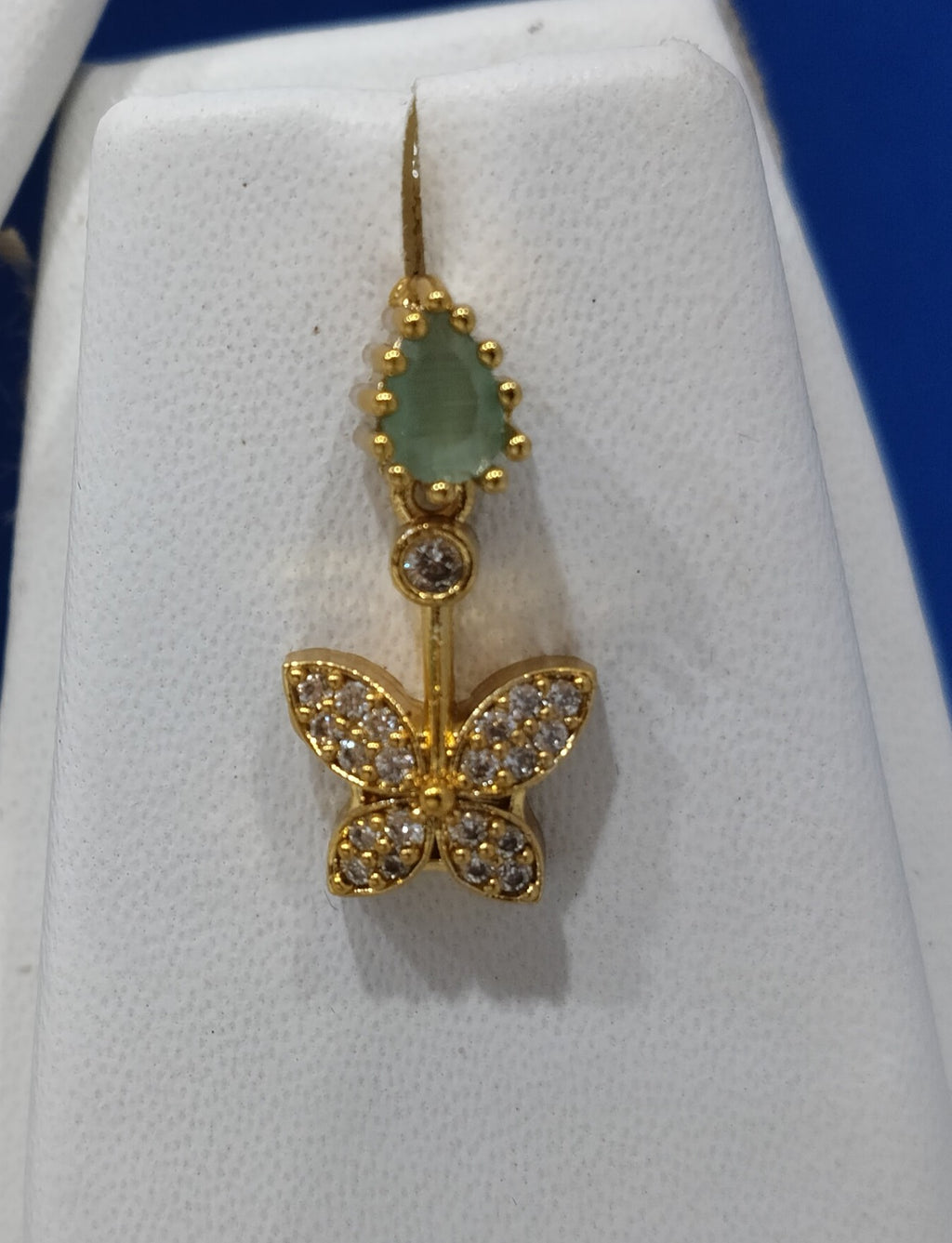 Elegant Butterfly Motif AD Necklace Set with Earrings | 3V8002