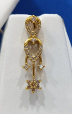 Elegant AD Imitation Necklace Set with Earrings |3V8003