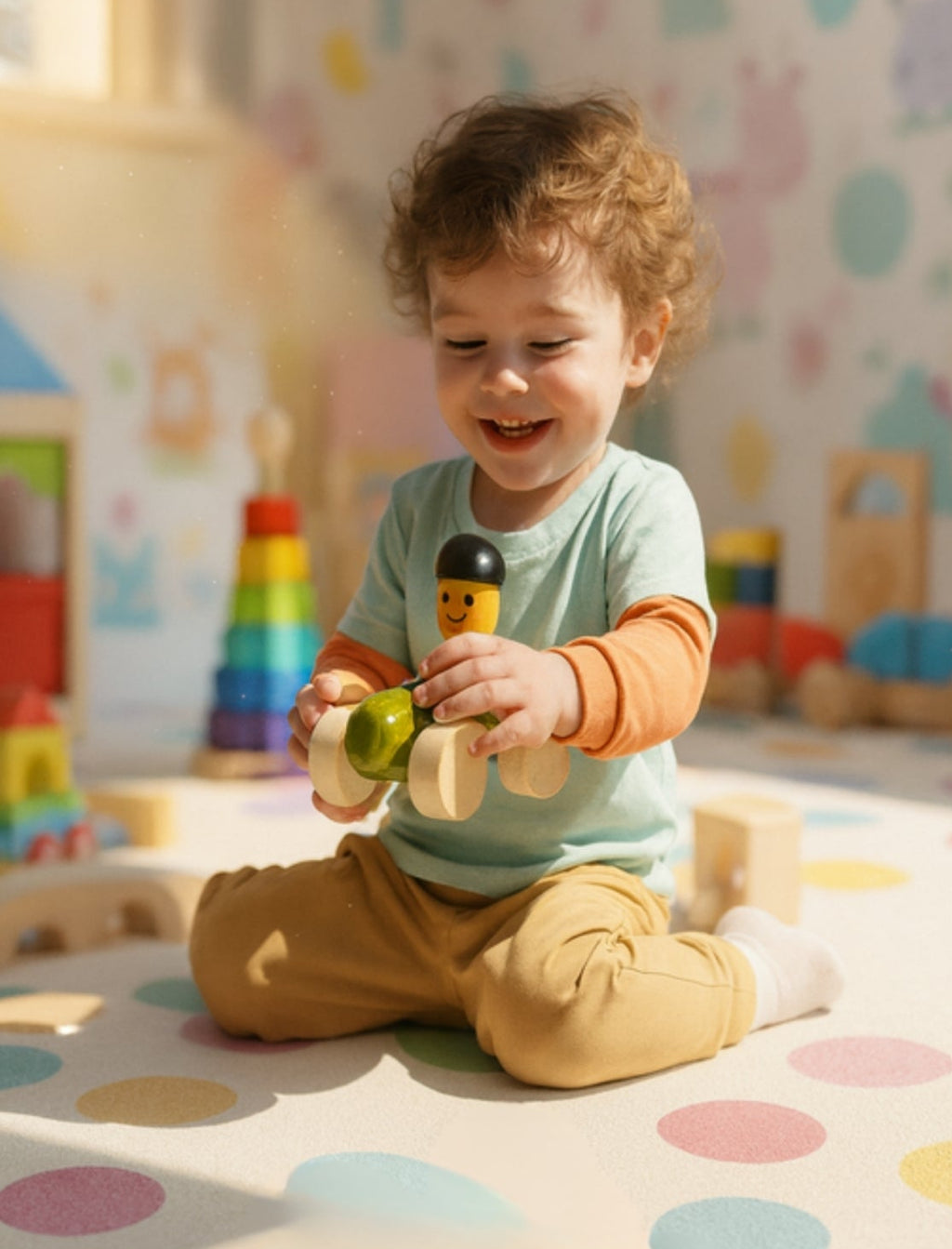 Classic Wooden Car Toy-Sustainable Design for Creative Play | 3V3006