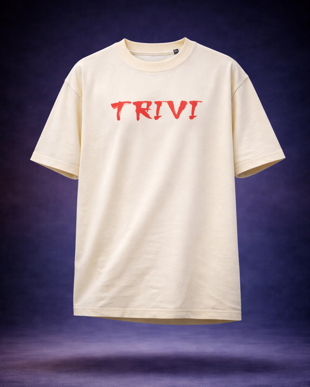 TRIVI's  Hokkaido Wave Oversized Tee  – Cream Edition 100% cotton | 3V9011