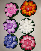 LED Floating Lotus Light, Diwali Diva with Sensor Candle (Pack of 6) – Decorative Water Flower Lamp for Home, Festivals & Meditation Décor | 3V6004