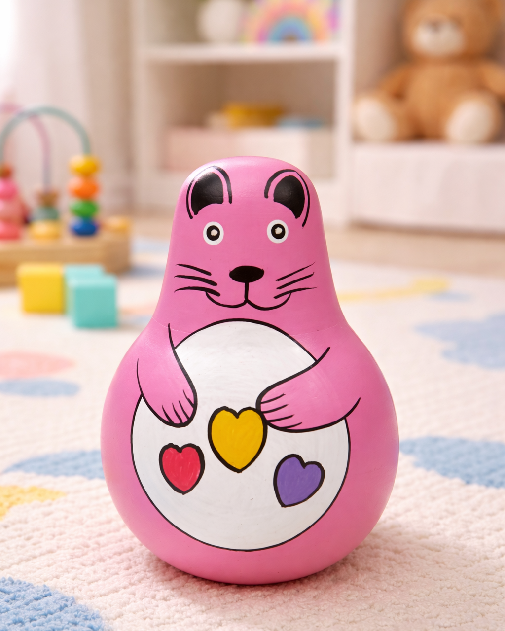 Happy Wobble Cat – Self-Balancing Wooden Toy for Kids from TRIVI | 3V3011