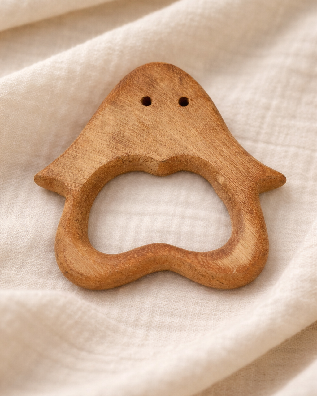 Natural  Neem Wooden Baby Teether Set – Cloud & Penguin Design (Set of 2) | 3V3013